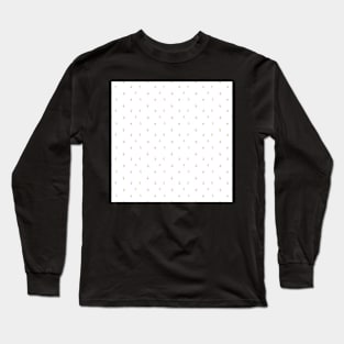 Orange and Grey Simple Dot Pattern Long Sleeve T-Shirt